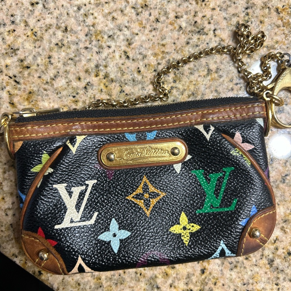 Louis Vuitton Pochette Mila Monogram Multicolor Black - Picture 4 of 6